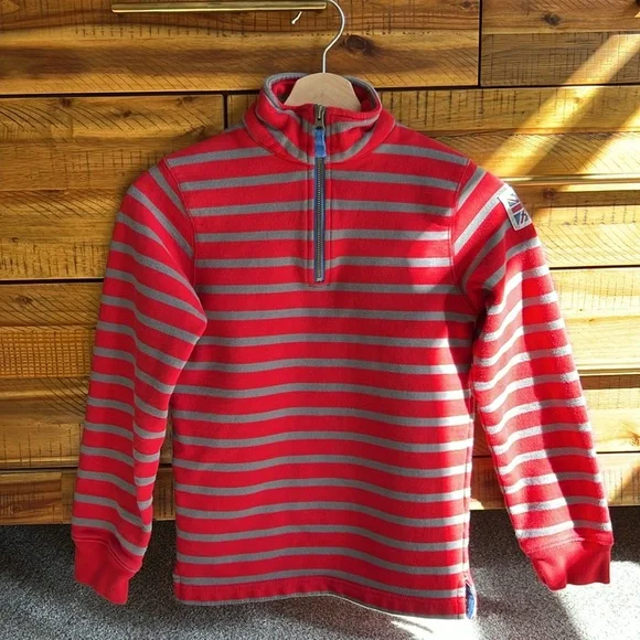 Mini Boden Boys Pullover Quarter Zip Sweatshirt - Picture 2 of 7